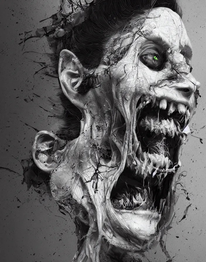 Image similar to an infectious smile in a horror film, intricate artwork by Tooth Wu and wlop and beeple. octane render, trending on artstation, greg rutkowski very coherent symmetrical artwork. cinematic, hyper realism, high detail, octane render, 8k