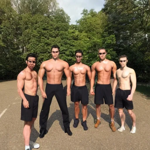 Image similar to buff men team