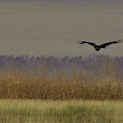 Prompt: buzzard land