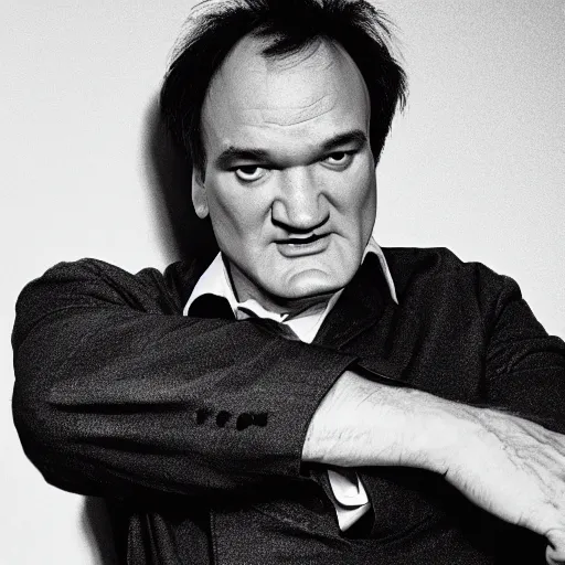 Prompt: Quentin Tarantino as a large 🍄