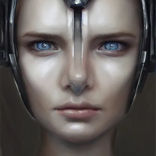 Prompt: portrait of a woman by greg rutkowski, she is about 3 0 years old, slavic, pretty, blond hair with two strans around her face, crying, helplessness and denial, she is wearing a futuristic space gear, highly detailed portrait, digital painting, artstation, concept art, smooth, sharp foccus ilustration, artstation hq.