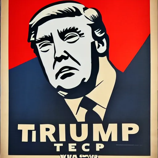 Prompt: propaganda poster with donald trump dressed as hitler