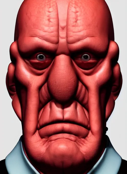 Image similar to 3 0 0 0 ( dr. john a. zoidberg ), portrait photography feroflex photorealistic studio lighting ektachrome detailed intricate face details, ultradetails, beautiful face, realistic shaded perfect face, extremely fine details, artstation