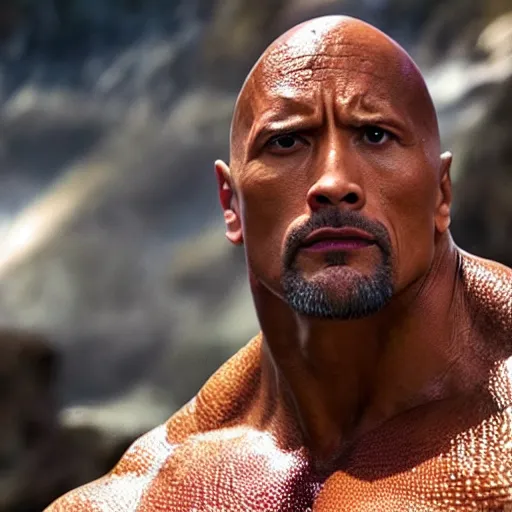 Prompt: Dwayne Johnson as Aquaman 4k detail