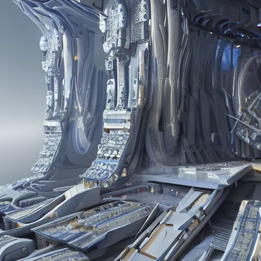 Image similar to sci-fi motherboard structure on the coronation of napoleon painting and digital billboard in the middle, unreal engine 5, keyshot, octane, artstation trending, ultra high detail, ultra realistic, cinematic, 8k, 16k, in style of zaha hadid, in style of nanospace Michael Menzelincev, in style of Lee SOUDER, colors in style of the Blade Runner 2049, in plastic, dark, tilt shift,