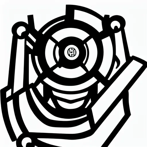 Prompt: iron industries man, company logo