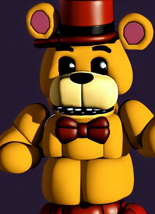 Prompt: portrait of freddy fazbear from five nights at freddy's