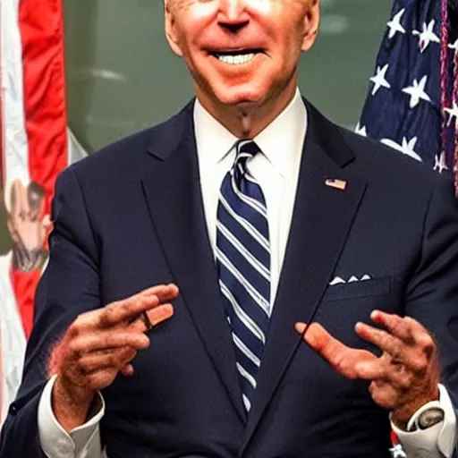 Prompt: Joe Biden shaped like a tarantula