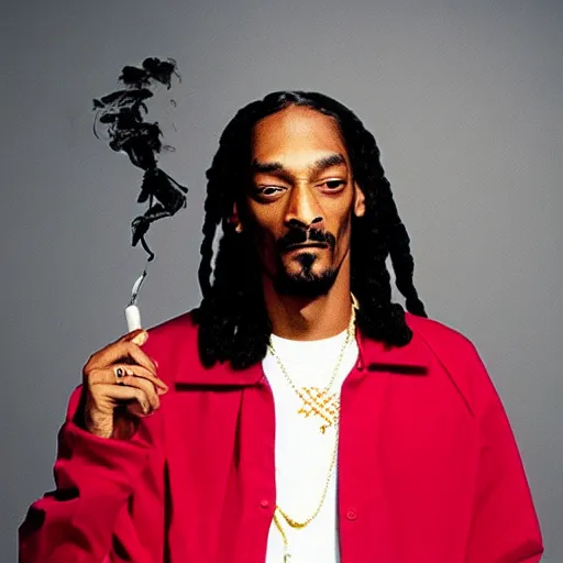 Image similar to photo of Snoop Dogg smoking a blunt for a 1990s sitcom tv show poster, Studio Photograph, portrait,