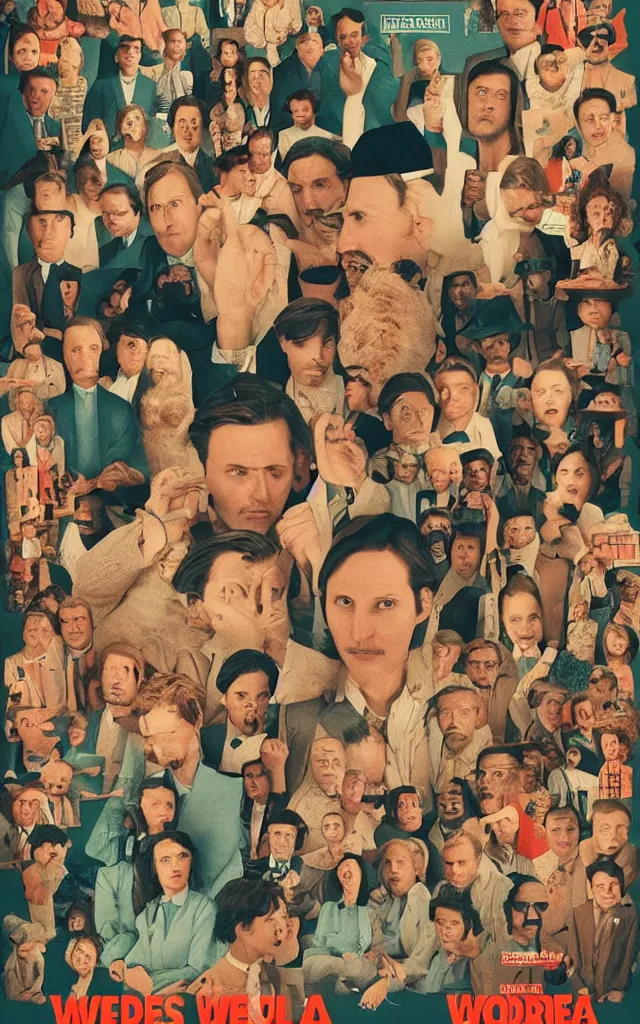 Image similar to “ a poster for the new movie directed by wes anderson showing the protagonist ”