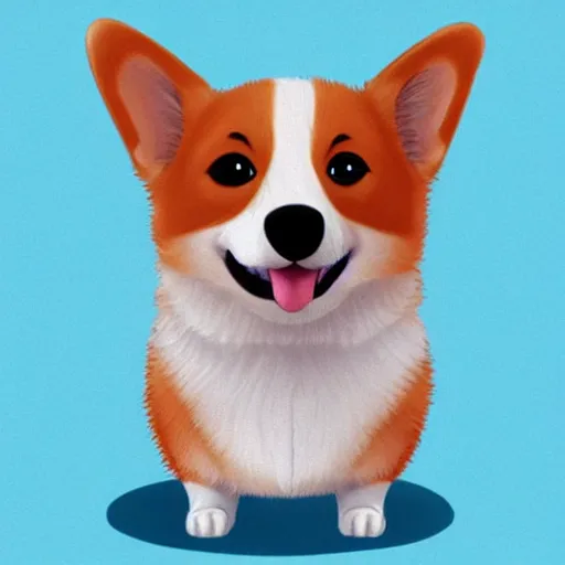 Prompt: a little cute Corgi, digital art, trending on artstation, nicely detailed