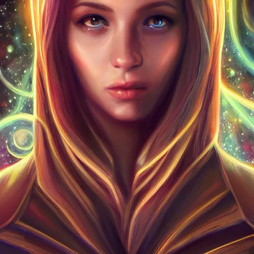 Prompt: beautiful realistic portrait of astral portal by artgerm