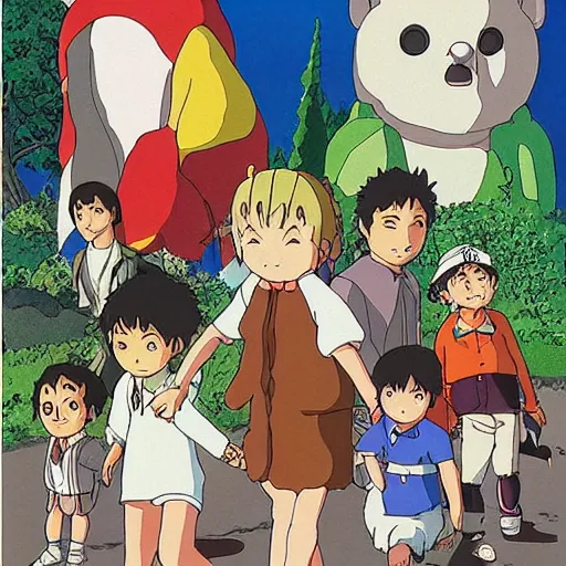 Image similar to madonna studio ghibli