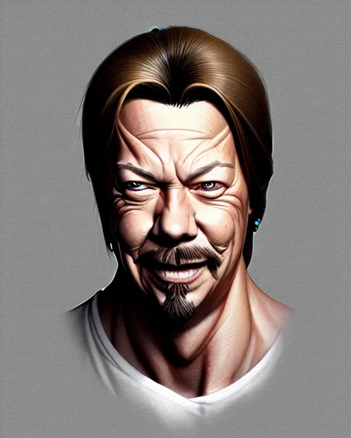 Image similar to buff david spade, portrait shinkai makoto studio ghibli studio key hideaki anno sakimichan stanley artgerm lau rossdraws james jean marc simonetti elegant highly detailed digital painting artstation pixiv