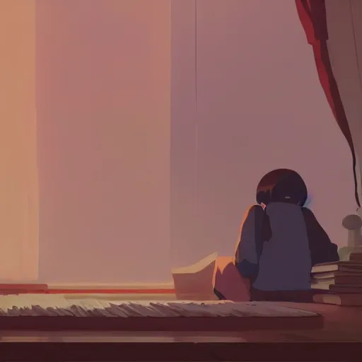 Prompt: our deeds were neither great nor rare, home is where we have to gather grace, detailed, cory loftis, james gilleard, atey ghailan, makoto shinkai, goro fujita, studio ghibli, rim light, exquisite lighting, clear focus, very coherent, plain background