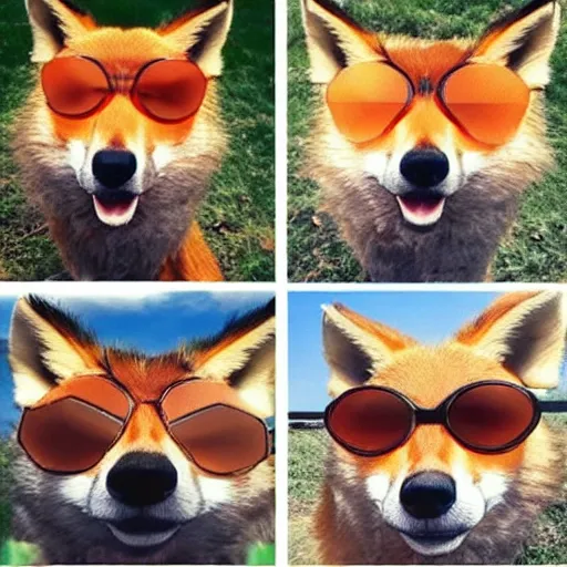 Image similar to 😎🦊🕶️