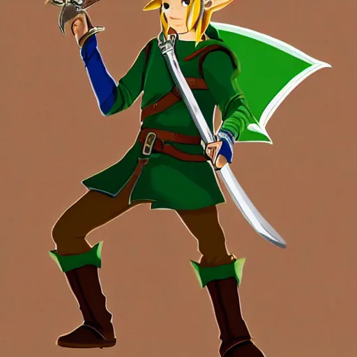 Image similar to link from the legend of zelda in thr harry potter universe, 8 k