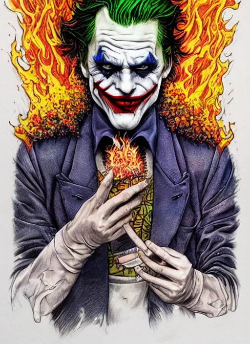 The Joker Coloring Page · Creative Fabrica