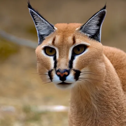 Image similar to high quality closeup shot of a caracal