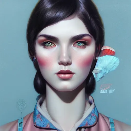 Image similar to Lofi portrait by Stanley Artgerm and Tristan Eaton and Tom Bagshaw