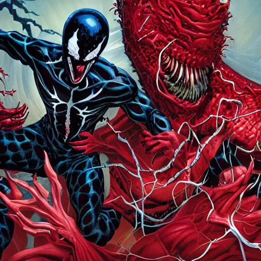 carnage and venom by joe jusko | Stable Diffusion | OpenArt