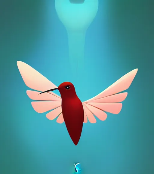 Prompt: icon stylized minimalist hummingbird, loftis, cory behance hd by jesper ejsing, by rhads, makoto shinkai and lois van baarle, ilya kuvshinov, rossdraws global illumination