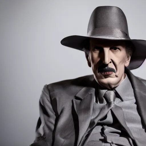 Prompt: dslr photo portrait still of vincent price in the new sci - fi movie, 8 5 mm, f 1. 8, 8 k,