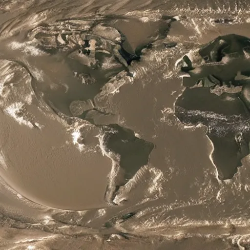 Image similar to NASA photograph of the Earth as a flat disc. From space. Earth is flat.