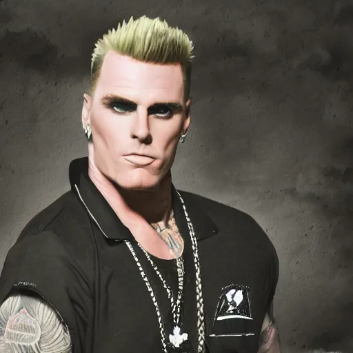 Image similar to a portrait of vanilla ice made out of vanilla and ice, concept art, matte painting