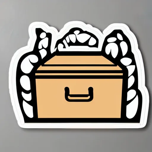 Image similar to casket sticker