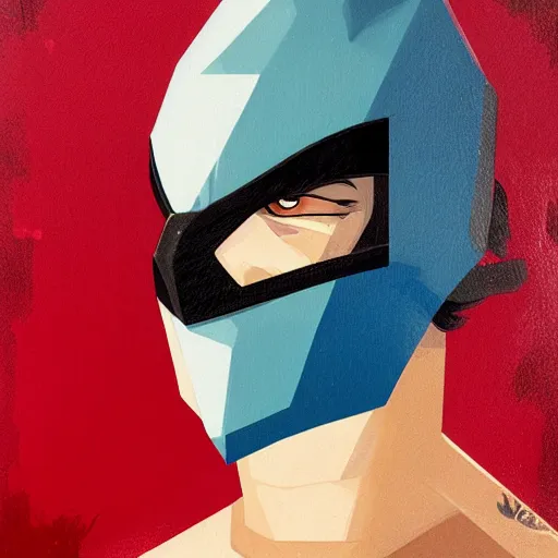 Image similar to Vega of Street Fighter 4 profile picture by Sachin Teng, asymmetrical, Organic Painting , Adidas, Impressive, Claw, Vega Mask, Violent, Dark, Rose Background, Snake, Powerful, geometric shapes, hard edges, energetic, graffiti, street art:2 by Sachin Teng:4