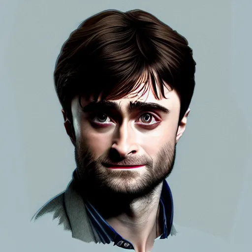 Image similar to symmetry portrait of daniel radcliffe as wolverine, american stand - up comedian, intricate, elegant, highly detailed, digital painting, artstation, concept art, smooth, sharp focus, illustration, art by artgerm and greg rutkowski and alphonse mucha