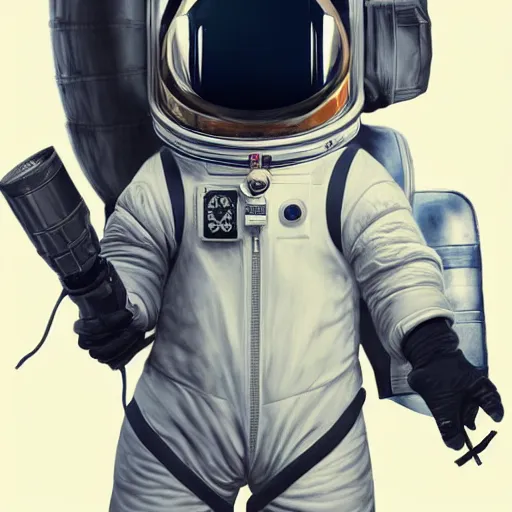 Prompt: a chinchilla in a astronaut suit, 3 d, sci - fi fantasy, intricate, elegant, highly detailed, lifelike, photorealistic, digital painting, artstation, illustration, concept art, sharp focus, art in the style of shigenori soejima