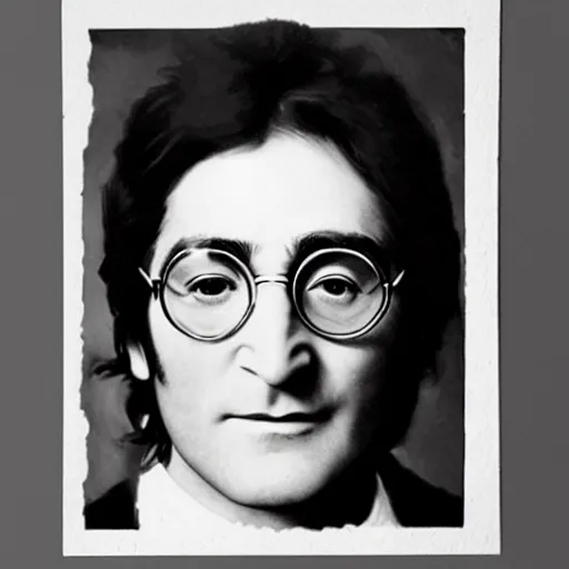 Image similar to romanticera portrait of john lennon