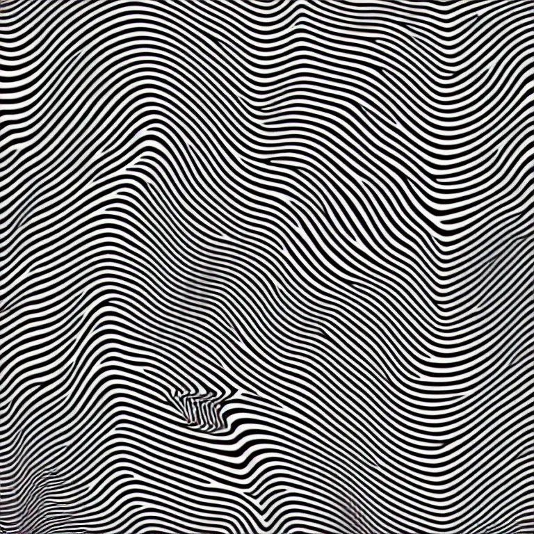 Image similar to a face within illusory motion dazzle camouflage perlin noise optical illusion