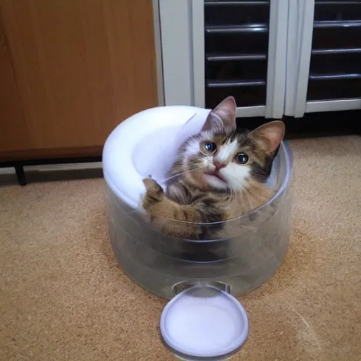 Image similar to cats as liquid