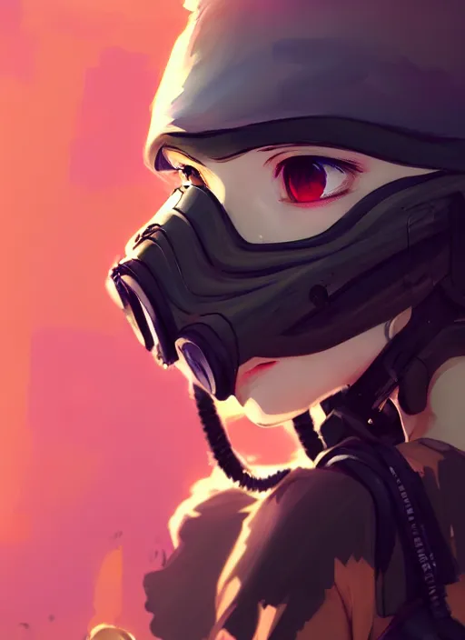 Prompt: a paintball player girl, softair center landscape, illustration, concept art, anime key visual, trending pixiv fanbox, by wlop and greg rutkowski and makoto shinkai and studio ghibli and kyoto animation, symmetrical facial features, dye i 5 mask, colorful airsoft gun, sports clothing, realistic anatomy