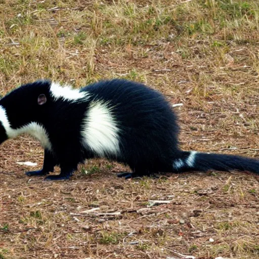 Image similar to a giant skunk