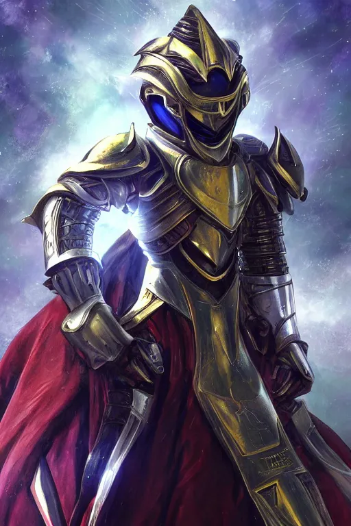 Image similar to helmet armor guardian destiny in witch queen illumination ray tracing hdr fanart arstation by sung choi robot ninja mask and eric pfeiffer and gabriel garza and casper konefal