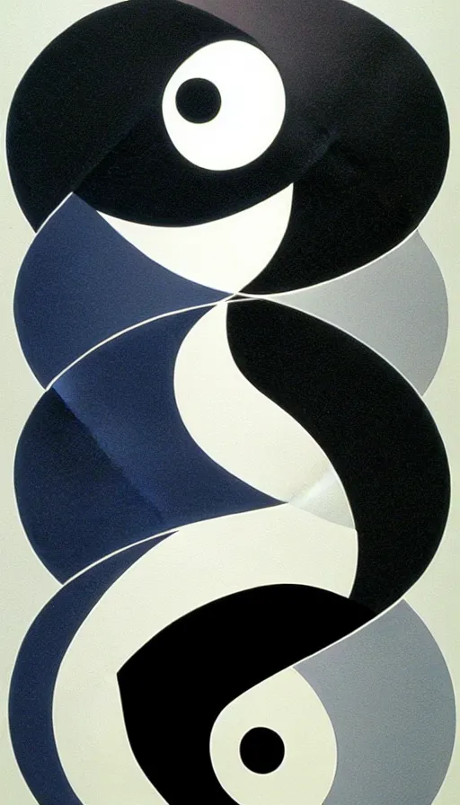 Image similar to Abstract representation of ying Yang concept, by James Gurney