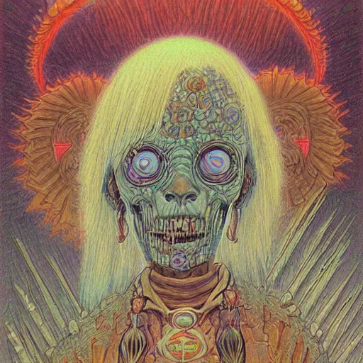 Image similar to original jean giraud digital art painting pastel goth aesthetic, creepy kawaii, highly detailed, highly intricate