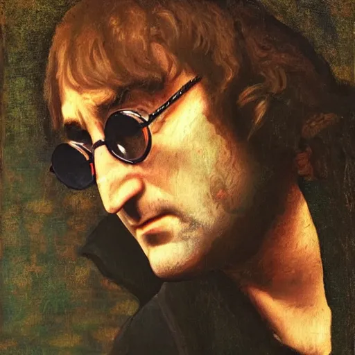 Image similar to john lennon renaissance painting