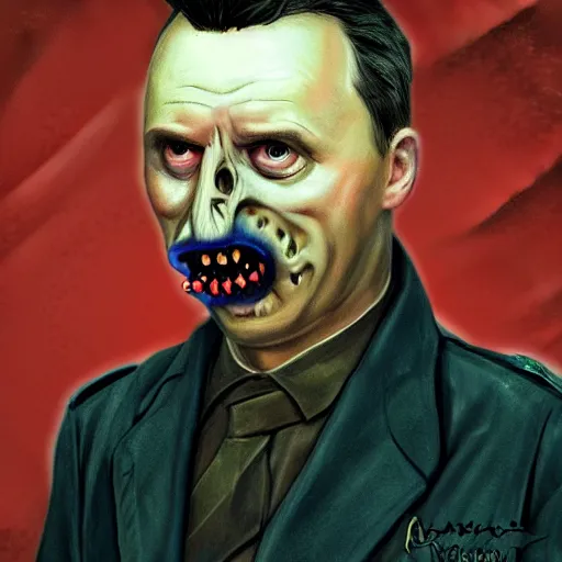 Image similar to igor ivanovich strelkov became a cringe lovecraftian degenerate abomination, photo - realistic, color image, 2 k, highly detailed, bodyhorror, occult art