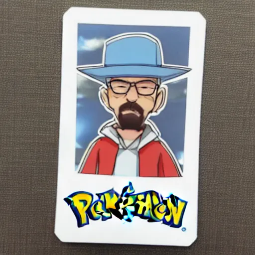 Image similar to walter white pokemon card, pokemon, card, scan