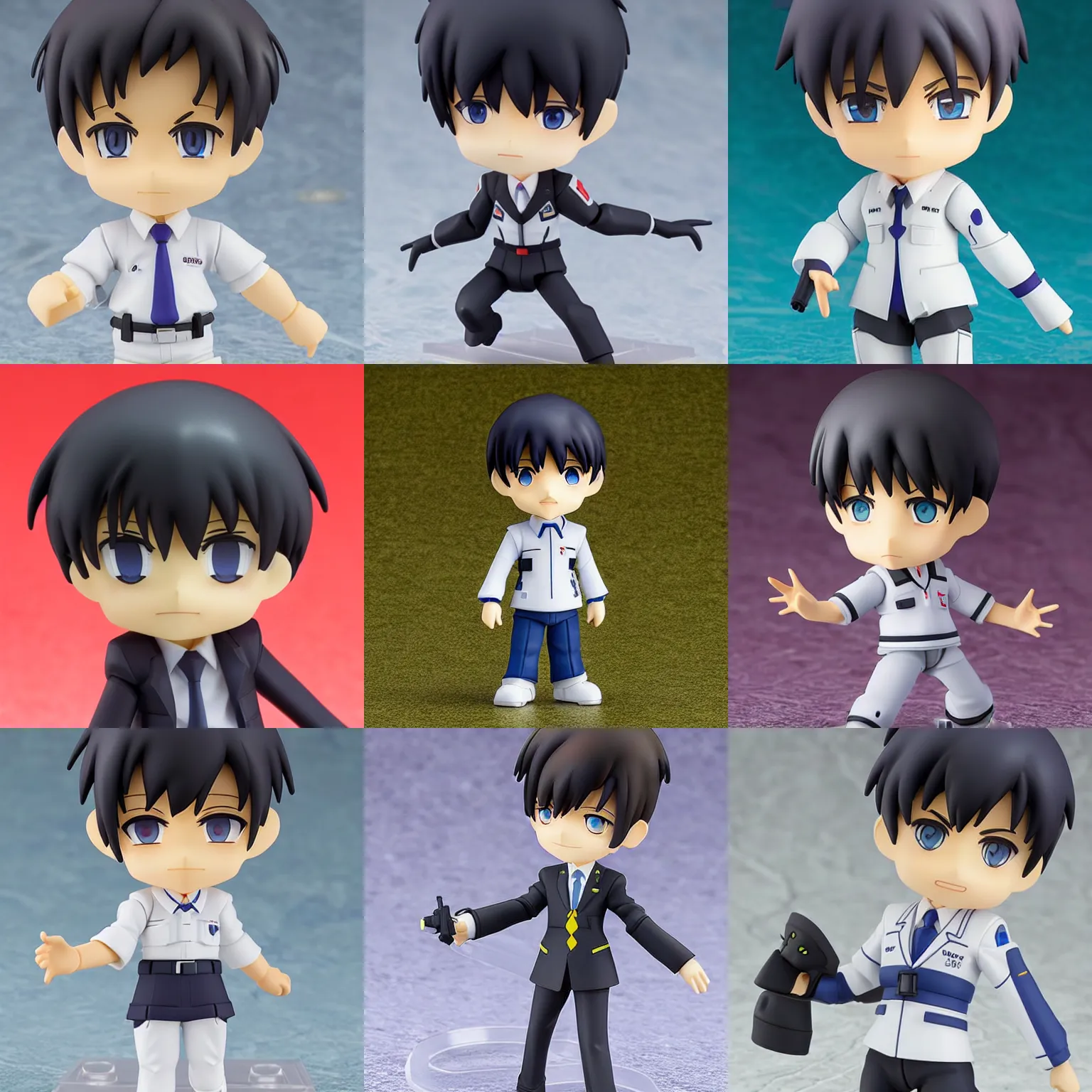 Prompt: shinji ikari nendoroid