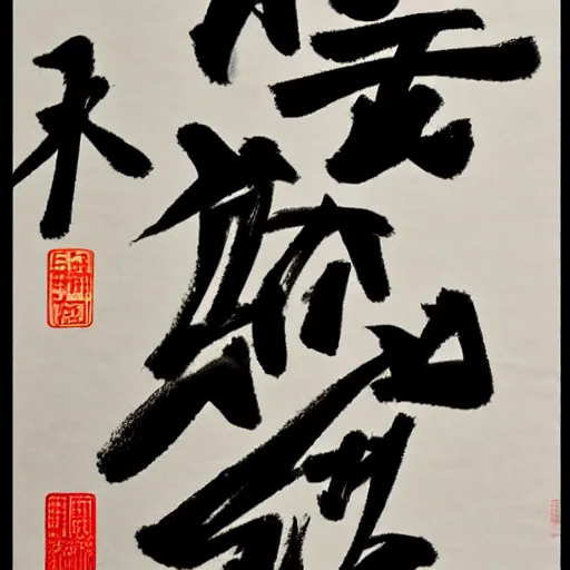 Image similar to the chinese calligraphy ink art that mean is me