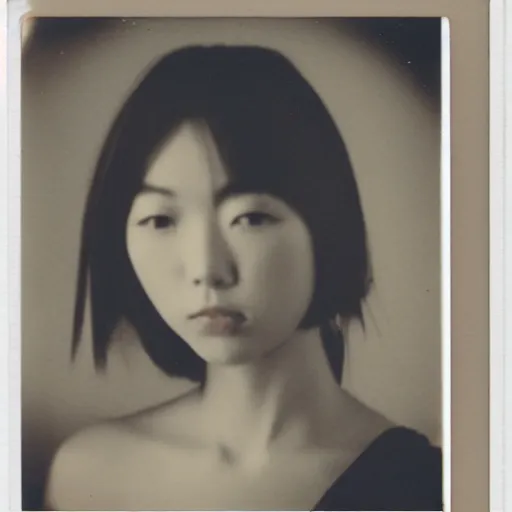 Prompt: atmospheric polaroid photo of female japanese model