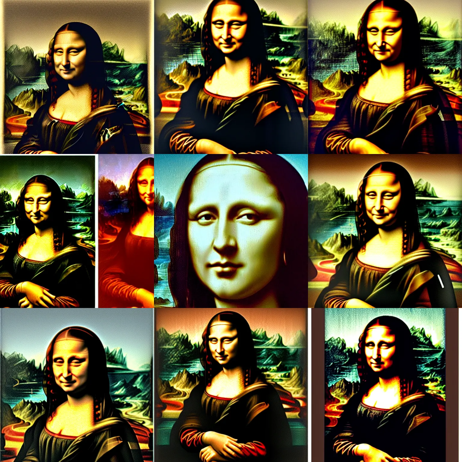 Prompt: nic cage as the mona lisa