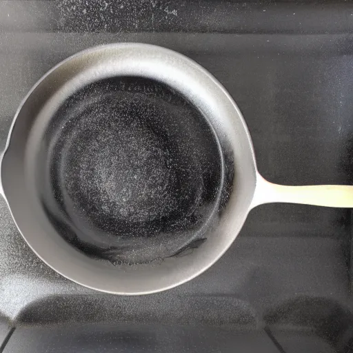 Prompt: cast iron skillet in the dishwasher