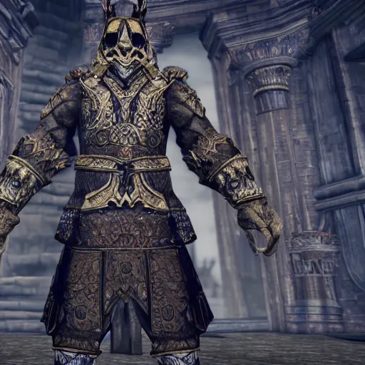 Prompt: kevin heart in skyrim, symmetrical, full body image, highly ornate intricate details,
